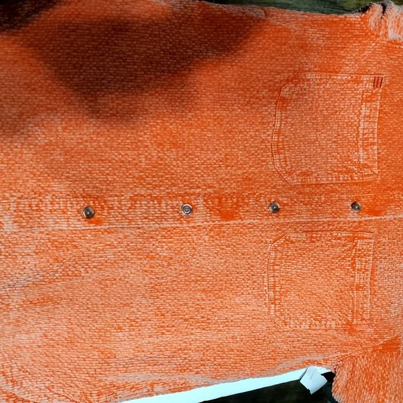 Urban Outfitters BDG Shacket Women's Orange size M Boho Colorful - Picture 6 of 16